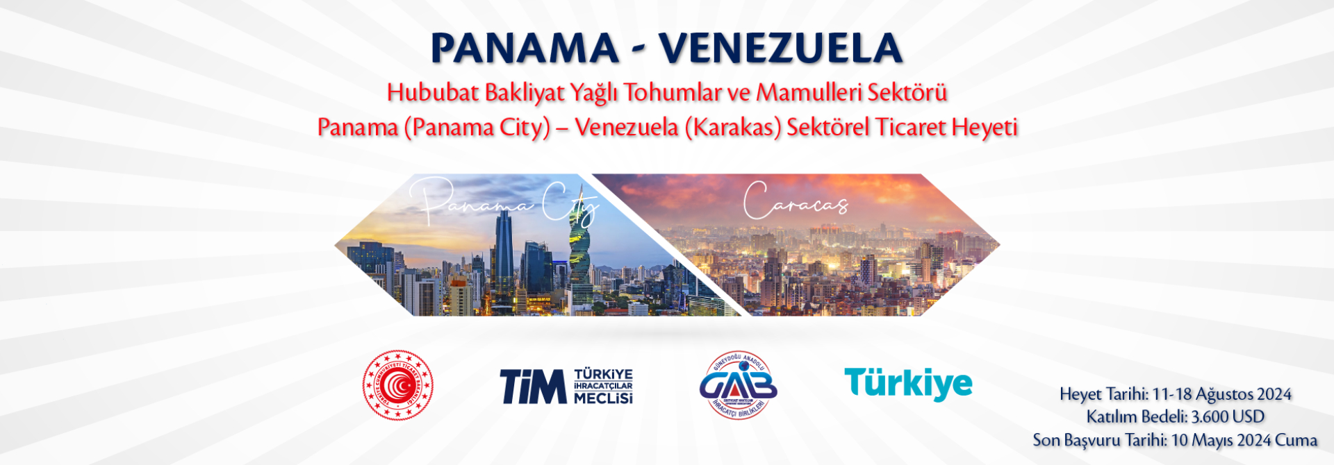 Panama-Venezuela Sektörel Ticaret Heyeti