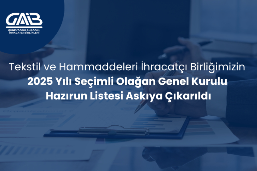 GENEL KURUL HAZIRUN LİSTELERİNİN ASKIYA ÇIKARILMASI