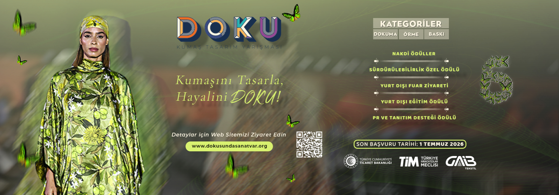 2026 DOKU KUMAŞ TASARIM YARIŞMASI’NA BAŞVURULAR BAŞLADI!